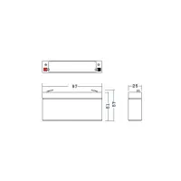 Μπαταρία Green Cell AGM52 VRLA (6V 1.2Ah) Terminal Faston 187 (F1) Μaintenance Free Alarm system and Cash register