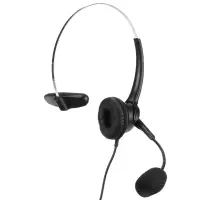 Wired Headset Noozy Black-Silver 2,5mm with Microphone for DECT Telephones