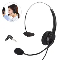 Wired Headset Noozy Black-Silver 3,5mm with Microphone for DECT Telephones