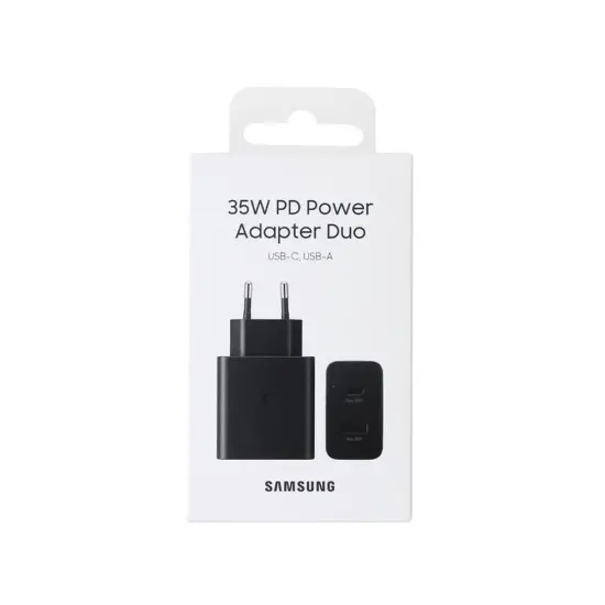 Travel Charger Samsung EP-TA220NBEGEU USB-A και Θύρα USB-C 35W Black