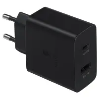 Travel Charger Samsung EP-TA220NBEGEU USB-A και Θύρα USB-C 35W Black