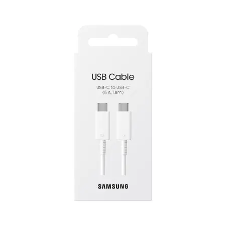 Data Cable Samsung EP-DX510JWEGEU USB-C to USB-C White Original 5A 1.8m