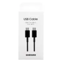 Data Cable Samsung EP-DX310JBEGEU USB-C to USB-C Black Original 3A 1.8m