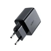 Travel Charger Acefast A1 Fast Charging USB-C PD3.0 PD20W QC3.0 / QC2.0 5V / 2.4A Black