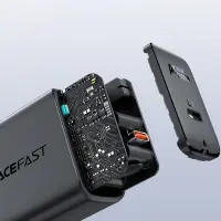 Travel Charger Acefast A1 Fast Charging USB-C PD3.0 PD20W QC3.0 / QC2.0 5V / 2.4A Black