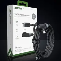 Data Cable Acefast C5-03 Braided USB-C to USB-C 5A 100W 2m Black