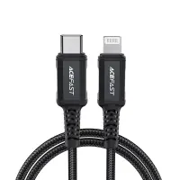 Data Cable Acefast C4-01 USB-C to Lightning Braided 3.0A 30W Apple Certified MFI 1.8m Black