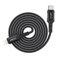 Data Cable Acefast C4-01 USB-C to Lightning Braided 3.0A 30W Apple Certified MFI 1.8m Black