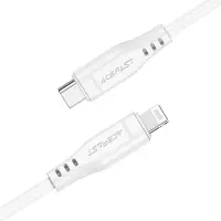 Data Cable Acefast C3-01 USB-C to Lightning TPE Braided 3A Apple Certified MFI 1.2m White