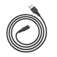 Data Cable Acefast C3-02 USB-A to Lightning Braided 2.4A Apple Certified MFI 1.2m Black