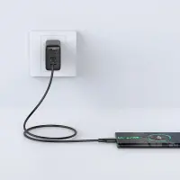 Data Cable Acefast C3-03 USB-C to USB-C Braided 3A 60W 1.2m Black