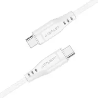 Cable Acefast C3-03 USB-C to USB-C 3A 60W Braided White 1.2m