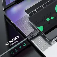 Cable Acefast C3-04 USB-A to USB-C 3A Black 1.2m