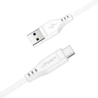 Data Cable Acefast C3-04 USB-A to USB-C Braided 3A 1.2m White