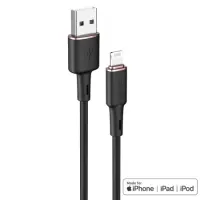 Data Cable Acefast C2-02 USB-A to Lightning 2.4A Apple Certified MFI 1.2m Black