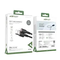 Data Cable Acefast C2-02 USB-A to Lightning 2.4A Apple Certified MFI 1.2m Black