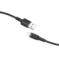 Data Cable Acefast C2-02 USB-A to Lightning 2.4A Apple Certified MFI 1.2m Black