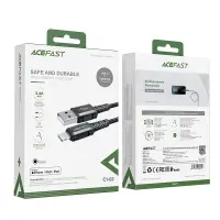 Data Cable Acefast C1-02 USB-A to Lightning Braided 2.4A Apple Certified MFI 1.2m Black