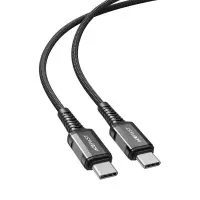 Data Cable Acefast C1-03 USB-C to USB-C Braided 3A 60W 1.2m Black