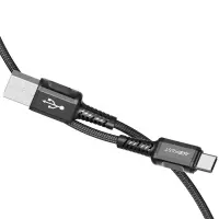 Data Cable Acefast C1-04 USB-A to USB-C Braided 3A 1.2m Black