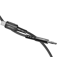 Data Cable Acefast C1-08 USB-C to 3.5mm Male Braided 1.2 Black