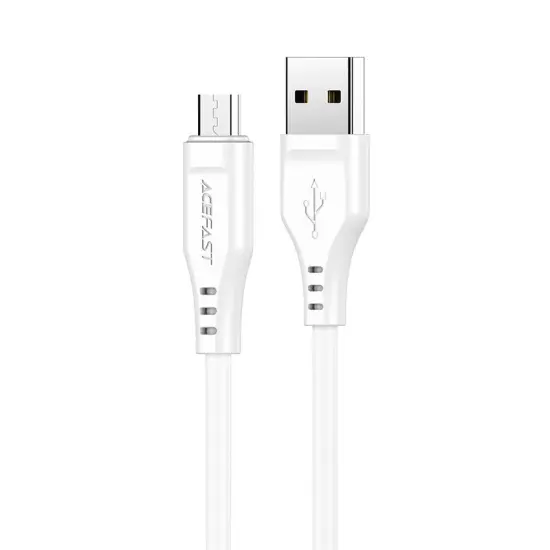 Data Cable Acefast C3-09 USB-A to Micro-USB 2.4A 1.2m White