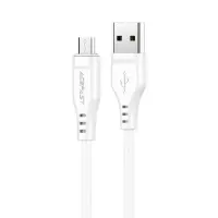 Data Cable Acefast C3-09 USB-A to Micro-USB 2.4A 1.2m White