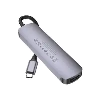 Hub USB-C Hoco HB27 HDMI+PD60W+USB3.0+2xUSB2.0 60W 20V/3A Grey