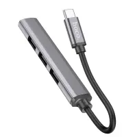 Hub USB-C Hoco HB26 USB3.0+3xUSB2.0 Grey