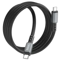 Data Cable Hoco X85 Strength USB-C to USB-C 60W 20V/3A Black 1m Extra Durability