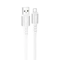 Data Cable Hoco X85 Strength USB to Micro-USB 2.4A White 1m Extra Durability