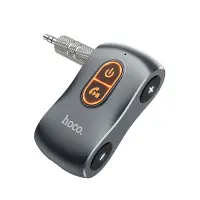 Bluetooth FM Transmitter Hoco E73 Tour BT v5.0 AUX 3,5mm TF Card Metal Built-In Microphone Gray