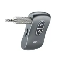 Bluetooth FM Transmitter Hoco E73 Tour BT v5.0 AUX 3,5mm TF Card Metal Built-In Microphone Gray