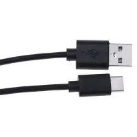 Data Cable Ancus USB AM to Micro USB-C Black 20 cm