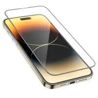 Tempered Glass Hoco A12 Plus Nano 3D Full Screen Edges Protection 9H for Apple iPhone 14 Pro Max Black