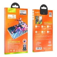 Tempered Glass Hoco A32 Anti Reflective Dustproof 0.33mm για Apple iPhone 14 Pro Black