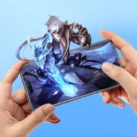 Tempered Glass Hoco A32 Anti Reflective Dustproof 0.33mm για Apple iPhone 14 Pro Black