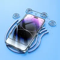 Tempered Glass Hoco A32 Anti Reflective Dustproof 0.33mm για Apple iPhone 14 Pro Black