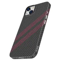 Case Hoco Slim Kevlar Texture for Apple iPhone 14 Black Red