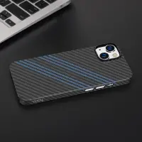 Case Hoco Slim Kevlar Texture  for Apple iPhone 14 Black Blue