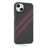 Case Hoco Slim Kevlar Texture for Apple iPhone 14 Plus Black Red