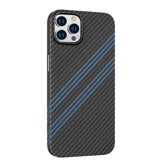 Case Hoco Slim Kevlar Texture for Apple iPhone 14 Pro Black Blue