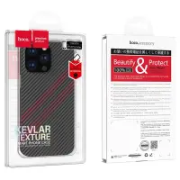 Case Hoco Slim Kevlar Texture for Apple iPhone 14 Pro Max Black Red