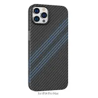 Case Hoco Slim Kevlar Texture for Apple iPhone 14 Pro Max Black Blue