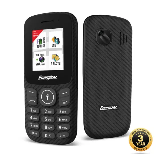 Energizer Energy E130S 4G Dual Sim  1.77" 1000 mAh, Bluetooth, Camera Black