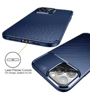 Case Ancus AutoFocus Carbon Fiber για Apple iPhone 14 Pro Max Blue