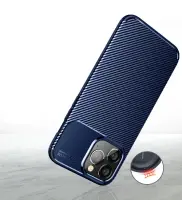 Case Ancus AutoFocus Carbon Fiber για Apple iPhone 14 Pro Max Blue