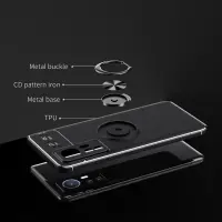 Case Ancus Autofocus Shockproof with Ring Holder for Xiaomi 12 Lite Black