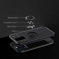 Case Ancus AutoFocus Shockproof with Ring Holder for Apple iPhone 14 Pro Max Black