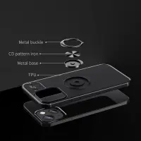 Case Ancus AutoFocus Shockproof with Ring Holder for Apple iPhone 14 Black